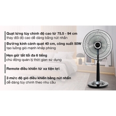 Quạt lửng Sharp PJ-L40RV-DG