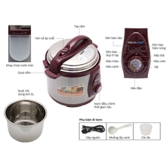 Nồi áp suất điện Khaluck KL-688S 6Lit INOX- Hàng chính hãng