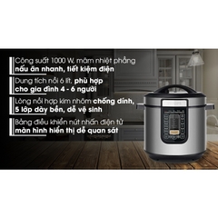 Nồi áp suất điện Philips HD2137/65 6 lít