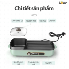 Bếp lẩu nướng đa năng Bear DKL-C15G1