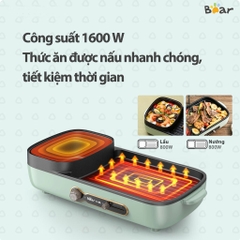 Bếp lẩu nướng đa năng Bear DKL-C15G1