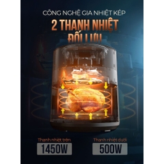 NỒI CHIÊN KHÔNG DẦU 6.5L SUNHOUSE SHD4092