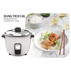 NỒI CƠM ĐIỆN 1.8 L SUNHOUSE SHD8132