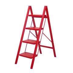 Thang ghế gấp gọn thông minh 4 bậc Fujihome SL104R (Red)