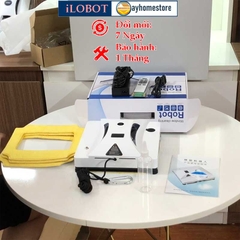Robot Lau Kính Tự Động Phun Nước Siêu Âm iLOBOT HCR 05A Lau Kính Có Khung & Không Có Khung Với UPS Chống Rơi 20 Phút