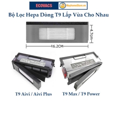 Phụ kiện Robot Ecovacs Deebot T9 AIVI | T9 Max | T9 Power | Khăn Lau | Đôi Chổi Cạnh | Bộ Lọc Hepa | Chổi Lăn Chính /
