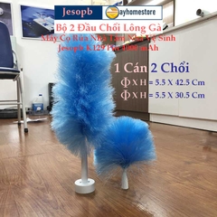 Combo Phụ Kiện Đầu Cọ Lắp Cho Máy cọ chổi cọ điện máy chà bàn chải vệ sinh nhà tắm không dây Jesopb K129 Pin 4000 mAh