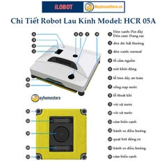 Khăn Lau Kính Cho Robot iLOBOT Vuông Model HCR 05A & HCR 03 (giống y hệt khăn lau theo máy)