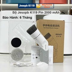 Máy Cọ Rửa Điện Đa Năng Jesopb K119 Sạc USB Pin 2000 mAh, Chống Nước Toàn Thân IPX7, Tương Thích Với Nhiều Đầu Cọ Jesopb