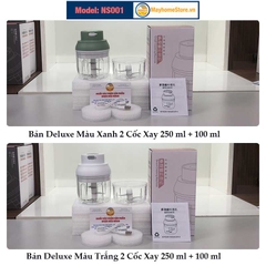 Máy Xay Thực Phẩm [Mạnh] Đa Chức Năng Cầm Tay Không Dây Sạc USB An Toàn xay thịt, tỏi, xay củ quả dung tích 100 & 250 ml