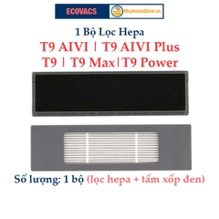 Phụ kiện Robot Ecovacs Deebot T9 AIVI | T9 Max | T9 Power | Khăn Lau | Đôi Chổi Cạnh | Bộ Lọc Hepa | Chổi Lăn Chính /