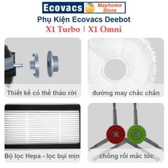 Phụ kiện Robot Ecovacs Ecovacs Deebot X1 Turbo, Ecovacs Deebot X1 Omni, Phụ Kiện Robot Hút Bụi Lau Nhà Ecovacs Deebot X1