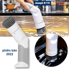 Máy Cọ Rửa Điện Đa Năng Jesopb K119 Sạc USB Pin 2000 mAh, Chống Nước Toàn Thân IPX7, Tương Thích Với Nhiều Đầu Cọ Jesopb