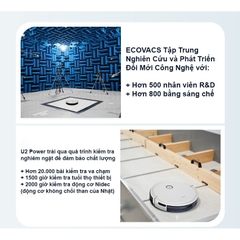 Robot Hút Bụi Lau Nhà Deebot U2 Power - Động Cơ Nidec Không Chổi Than Của Nhật Bản [Chính Hãng Ecovacs] Released 09/2020