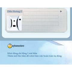 Robot Lau Kính Tự Động Phun Nước Siêu Âm iLOBOT HCR 05A Lau Kính Có Khung & Không Có Khung Với UPS Chống Rơi 20 Phút