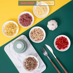 Máy Xay Thực Phẩm [Mạnh] Đa Chức Năng Cầm Tay Không Dây Sạc USB An Toàn xay thịt, tỏi, xay củ quả dung tích 100 & 250 ml