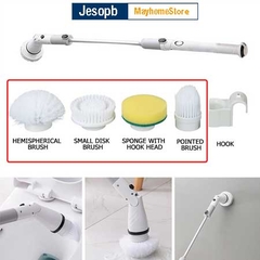 Bộ 4 đầu bàn chải làm sạch vệ sinh nhà tắm không dây dành cho máy cọ nhà vệ sinh, máy cọ rửa nhà tắm Jesopb K129
