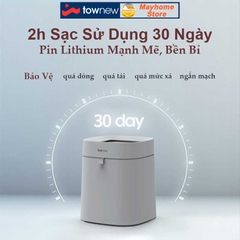 Thùng Rác Tự Động Thông Minh Xiaomi Townew T Air Lite 16.6L Thiết Kế Tối Giản, Tự Động Đóng Gói, Chống Nước IPX4