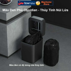 Thùng Rác Tự Động Thông Minh Townew T1S 15.5L - Tự Động Hàn Đóng Gói Túi Rác, Thay Túi Rác Với 2 Màu Đen và Trắng