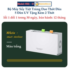 Máy Sấy Tiệt Trùng Dao Thớt Đũa [Kèm 2 Thớt] Khử Khuẩn Với 5 Đèn TIA UV SANSUI An Toàn, Đẹp Tiện Lợi Cho Bếp Gia Đình