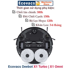 Phụ kiện Robot Ecovacs Ecovacs Deebot X1 Turbo, Ecovacs Deebot X1 Omni, Phụ Kiện Robot Hút Bụi Lau Nhà Ecovacs Deebot X1