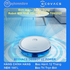 Robot Hút Bụi Lau Nhà Deebot U2 Power - Động Cơ Nidec Không Chổi Than Của Nhật Bản [Chính Hãng Ecovacs] Released 09/2020