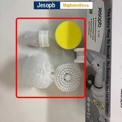 Bộ 4 đầu bàn chải làm sạch vệ sinh nhà tắm không dây dành cho máy cọ nhà vệ sinh, máy cọ rửa nhà tắm Jesopb K129