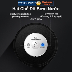 Máy Bơm Rót Nước Uống Đóng Chai Thông Minh Có Cổng Sạc USB Tiện Dụng, Chất Liệu Ống inox 304, Silicon An Toàn Sức Khỏe