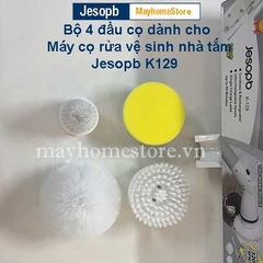 Bộ 4 đầu bàn chải làm sạch vệ sinh nhà tắm không dây dành cho máy cọ nhà vệ sinh, máy cọ rửa nhà tắm Jesopb K129