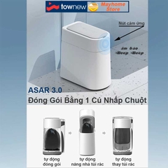 Thùng Rác Tự Động Thông Minh Xiaomi Townew T3 13L - Tự Động Hàn Đóng Gói Túi Rác Thay Túi Rác phù hợp cho không gian hẹp