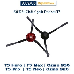 Bộ đôi chổi cạnh chổi gom Robot hút bụi lau nhà Ecovacs T5 Max| T5 Hero| Ozmo 950| Ozmo 920| T5 Neo| T5 Power| T5 Pro