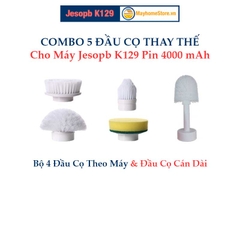 Bàn chải làm sạch vệ sinh nhà tắm không dây Jesopb K129 Pin 4000 mAh với 4 đầu thay thế Bảo Hành 6 Tháng