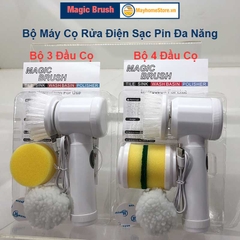 Máy Cọ Rửa Cầm Tay Đa Năng Magic Brush Pin Sạc 1500 mAh, Bàn Chải Vệ Sinh Nhà Bếp Không Dây Chống Nước Tiêu Chuẩn IPX6