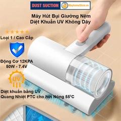 Máy Hút Bụi Giường Nệm Diệt Khuẩn UV Không Dây Chuyên Dụng Hút Bụi Vệ Sinh Giường Nệm Chăn Ga Ghế Sofa Diệt Khuẩn 99%
