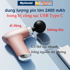 Máy Massage Myofascial Trị Nhức Mỏi Cơ Thể, Súng Massage Vật Lý Trị Liệu Fascial 8 Đầu Massage Compact Power KH 325