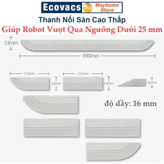 Thanh Dán Ngưỡng Cửa Nối Sàn Cao Thấp Dành Cho Robot Hút Bụi Lau Nhà Ecovacs, Xiaomi, iRobot, iLife, Neabot, vv…