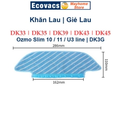 Phụ Kiện Lọc Hepa, Giẻ Lau, Đôi Chổi Cạnh Robot Ecovacs Deebot Ozmo Slim 10, 11, U3 line, DK33, DK35, DK39, DK43, DK45