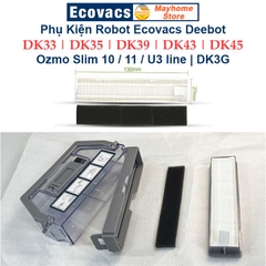 Phụ Kiện Lọc Hepa, Giẻ Lau, Đôi Chổi Cạnh Robot Ecovacs Deebot Ozmo Slim 10, 11, U3 line, DK33, DK35, DK39, DK43, DK45