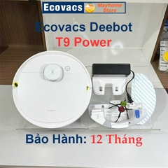 Robot Hút Bụi Lau Nhà Ecovacs Deebot T9 Power, Hàng Trưng Bày Chưa Qua Sử Dụng Kèm App Ecovacs Home Hỗ Trợ Kỹ Thuật 24/7