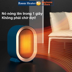 Máy sưởi Để Bàn 1200W, Quạt sưởi ấm mùa đông 220V tiết kiệm năng lượng, tiếng ồn thấp dành cho gia đình, văn phòng