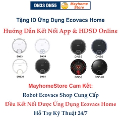 Robot Hút Bụi Lau Nhà Ecovacs Deebot DN33, Hàng Trưng Bày Chưa Qua Sử Dụng Kèm App Ecovacs Home Hỗ Trợ Kỹ Thuật 24/7