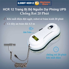 Robot Lau Kính Tự Động Phun Nước iLobot HCR 12 Siêu Mỏng Chống Rơi 20 Phút Khi Mất Điện