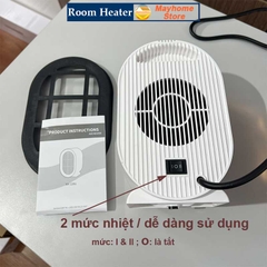 Máy sưởi Để Bàn 1200W, Quạt sưởi ấm mùa đông 220V tiết kiệm năng lượng, tiếng ồn thấp dành cho gia đình, văn phòng