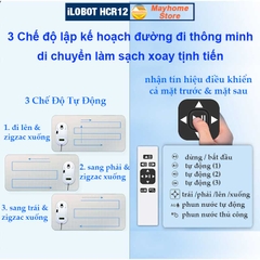 Robot Lau Kính Tự Động Phun Nước iLobot HCR 12 Siêu Mỏng Chống Rơi 20 Phút Khi Mất Điện