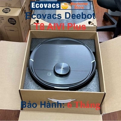 Robot Hút Bụi Lau Nhà Ecovacs Deebot T8 AIVI Plus, Hàng Trưng Bày Chưa Qua Sử Dụng Kèm App Ecovacs Hỗ Trợ Kỹ Thuật 24/7