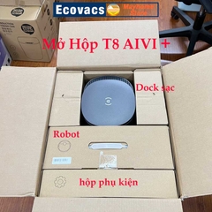 Robot Hút Bụi Lau Nhà Ecovacs Deebot T8 AIVI Plus, Hàng Trưng Bày Chưa Qua Sử Dụng Kèm App Ecovacs Hỗ Trợ Kỹ Thuật 24/7