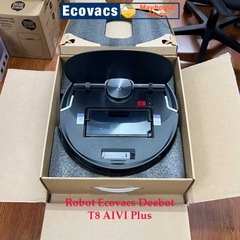 Robot Hút Bụi Lau Nhà Ecovacs Deebot T8 AIVI Plus, Hàng Trưng Bày Chưa Qua Sử Dụng Kèm App Ecovacs Hỗ Trợ Kỹ Thuật 24/7