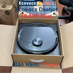Robot Hút Bụi Lau Nhà Ecovacs Deebot T8 AIVI Plus, Hàng Trưng Bày Chưa Qua Sử Dụng Kèm App Ecovacs Hỗ Trợ Kỹ Thuật 24/7