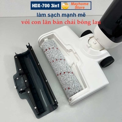 Máy Hút Bụi Lau Nhà Khô Ướt Cầm Tay Không Dây 3in1 HDX700 Pin Khủng 4000 mAh hoạt động liên tục 55 phút lực hút 7500Pa