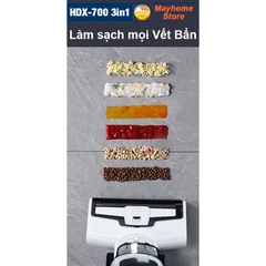 Máy Hút Bụi Lau Nhà Khô Ướt Cầm Tay Không Dây 3in1 HDX700 Pin Khủng 4000 mAh hoạt động liên tục 55 phút lực hút 7500Pa
